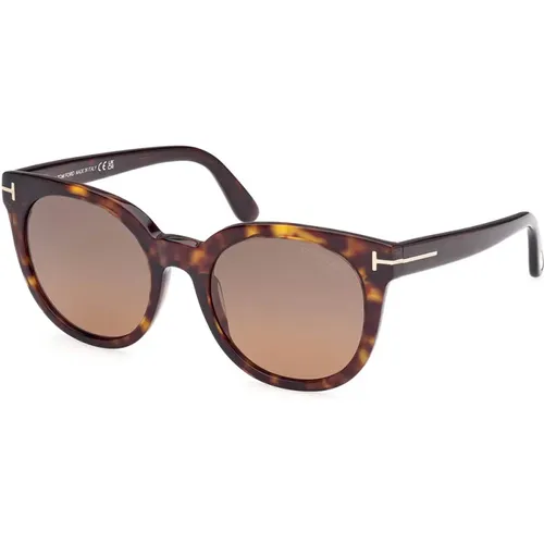 Stylische Sonnenbrille für Frauen , unisex, Größe: 53 MM - Tom Ford - Modalova