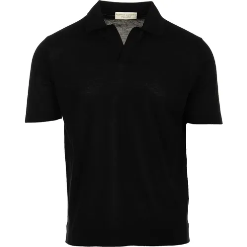 Schwarze Skipper Polo T-shirts - Filippo De Laurentiis - Modalova