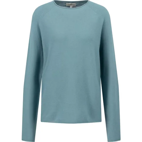 Feinstrick O-Neck Pullover , Damen, Größe: M - FYNCH-HATTON - Modalova