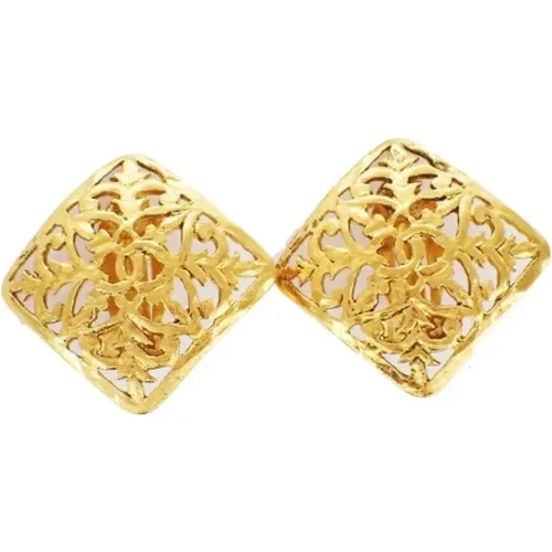 Pre-owned Metal earrings , female, Sizes: ONE SIZE - Chanel Vintage - Modalova