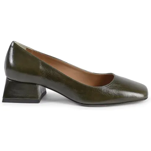 Leather Heeled Ballerina Shoes , female, Sizes: 4 UK, 6 UK, 3 UK, 8 UK, 7 UK, 5 UK - 19v69 Italia - Modalova