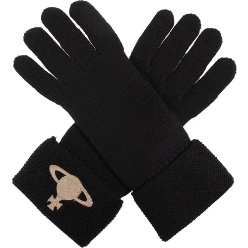 Handschuhe mit Logo - Vivienne Westwood - Modalova