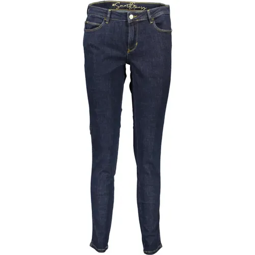 Stylische Skinny Jeans mit Mid-Rise Bund , Damen, Größe: W24 L30 - Guess - Modalova
