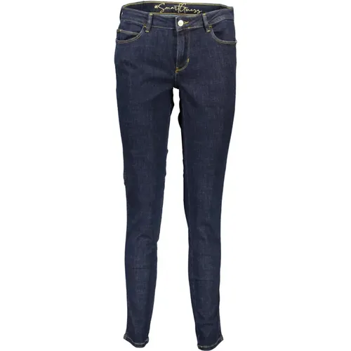 Stylische Skinny Jeans mit Mid-Rise Bund , Damen, Größe: W25 L30 - Guess - Modalova