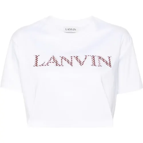 Besticktes T-Shirt , Damen, Größe: L - Lanvin - Modalova