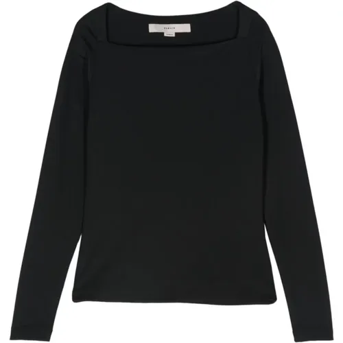 Langarm Schwarzes Top - Remain Birger Christensen - Modalova