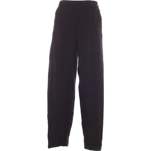 Schwarze Weite Hose , Damen, Größe: XS - DKNY - Modalova