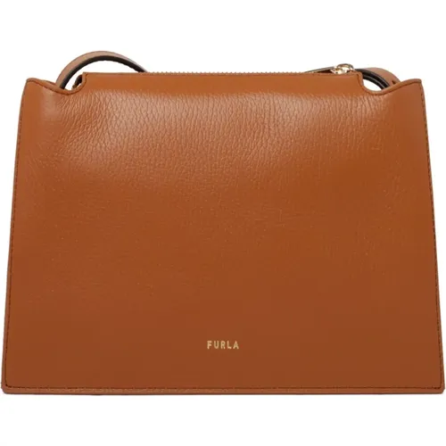 Pebbled Leather Crossbody Bag , female, Sizes: ONE SIZE - Furla - Modalova