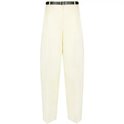 Wide Leg Palazzo Pants Lima Washed , female, Sizes: S - Jil Sander - Modalova