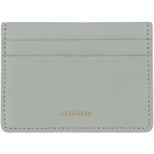 Leather Card Holder , male, Sizes: ONE SIZE - Jil Sander - Modalova