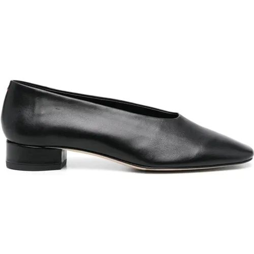 Schwarze Flache Schuhe - Stilvoll und Bequem , Damen, Größe: 38 EU - aeyde - Modalova