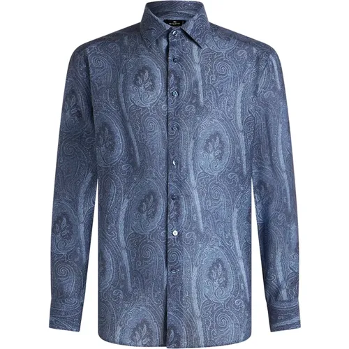 Paisley Print Silk Shirt , male, Sizes: L, XL, M - ETRO - Modalova