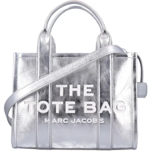 Metallic Silber Kleine Tote Handtasche - Marc Jacobs - Modalova