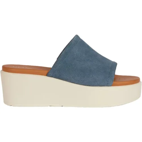 Wedge Sandals , female, Sizes: 7 UK, 3 UK, 4 UK, 5 UK, 6 UK, 8 UK - Geox - Modalova