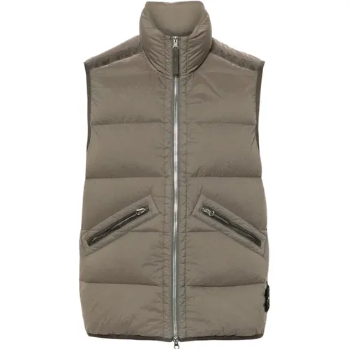 Padded Vest with Mock Neck , male, Sizes: M, S - Stone Island - Modalova