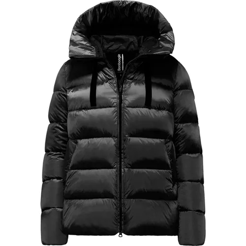 Bright Nylon Down Jacket - Rome Collection , female, Sizes: 2XL, 3XL, L - BomBoogie - Modalova