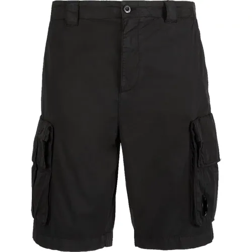 Stretch Utility Shorts -48 , male, Sizes: S, XL - C.P. Company - Modalova