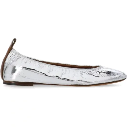 Flat shoes Silver , female, Sizes: 7 UK, 6 UK, 5 UK, 8 UK - Lanvin - Modalova
