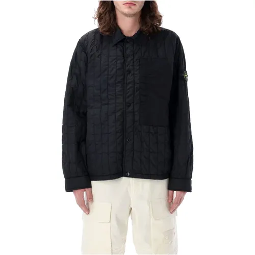 Quilted Shirt-Jacket , male, Sizes: M - Stone Island - Modalova
