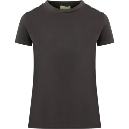 Basis T-Shirt , Damen, Größe: XL - Elisabetta Franchi - Modalova