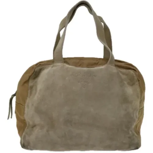 Pre-owned Suede prada-bags , female, Sizes: ONE SIZE - Prada Vintage - Modalova