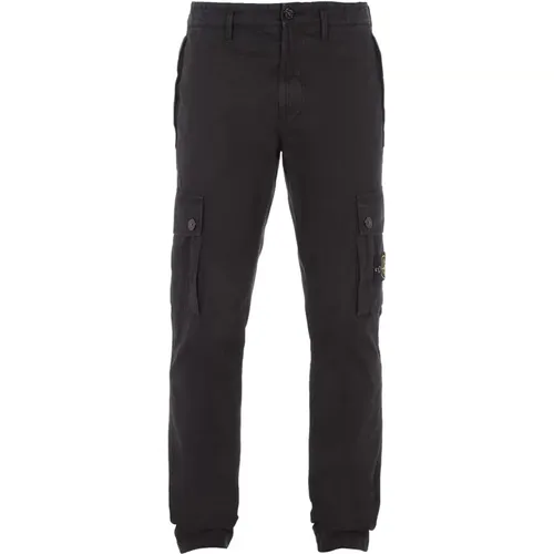 Cargo Cotton Trousers , male, Sizes: W30 - Stone Island - Modalova