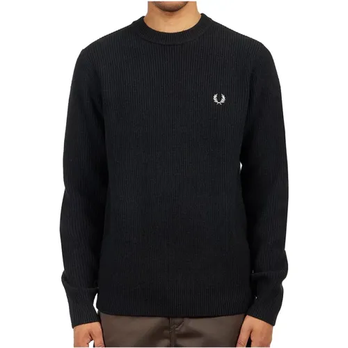 Gerippter Wollpullover , Herren, Größe: 2XL - Fred Perry - Modalova