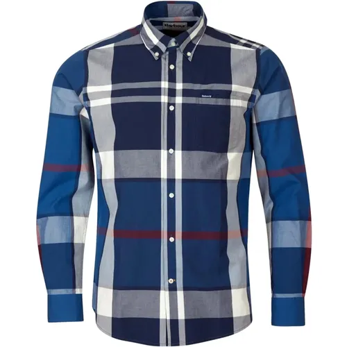 Mens Tailored Harris Shirt - Summer Navy , male, Sizes: S - Barbour - Modalova