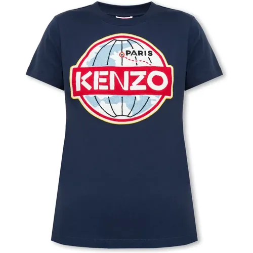 T-shirt with logo , female, Sizes: XS - Kenzo - Modalova