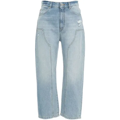 Lockere Jeans mit Einsätzen , Damen, Größe: W28 - pinko - Modalova