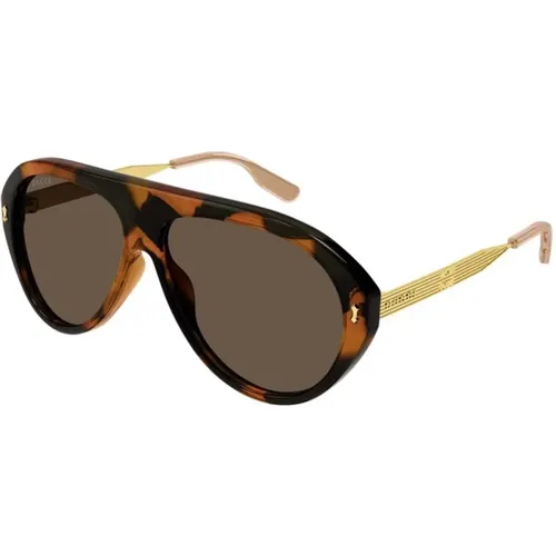 Havana Sunglasses Gg1515S 002 , male, Sizes: 61 MM - Gucci - Modalova