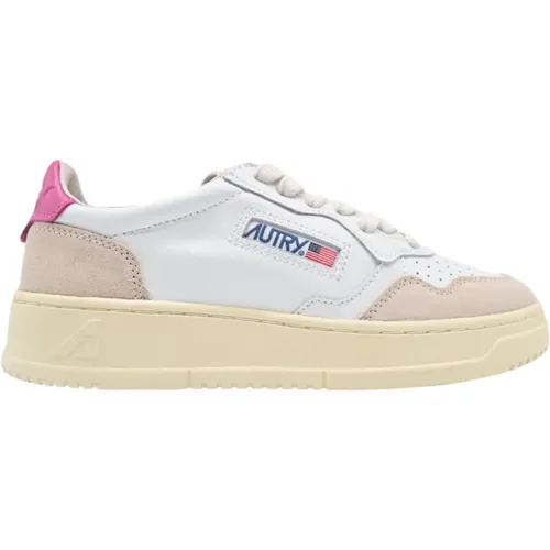 Low Top Leather Sneakers Bubble , female, Sizes: 3 UK, 4 UK, 2 UK - Autry - Modalova