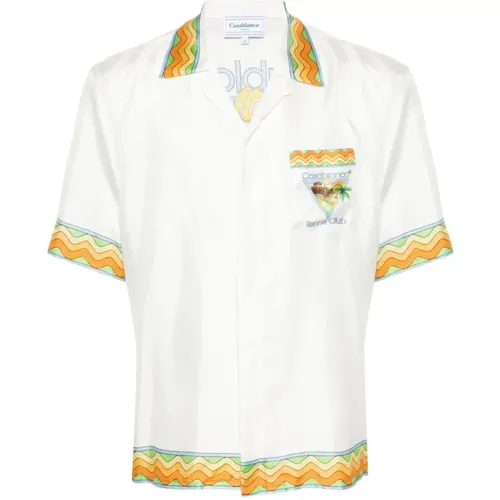 Afro Cubism Tennis Club shirt , male, Sizes: XL, S, L, M - Casablanca - Modalova