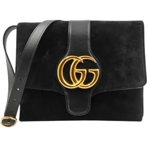 Gebrauchte Schwarze Wildleder Gucci Umhängetasche - Gucci Vintage - Modalova