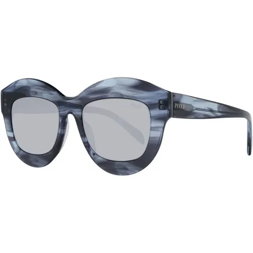 Blaue Schmetterlingssonnenbrille mit UV-Schutz - EMILIO PUCCI - Modalova