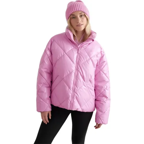 Peony Diamond Quilt Puffer Jacket , Damen, Größe: M - Aim'n - Modalova