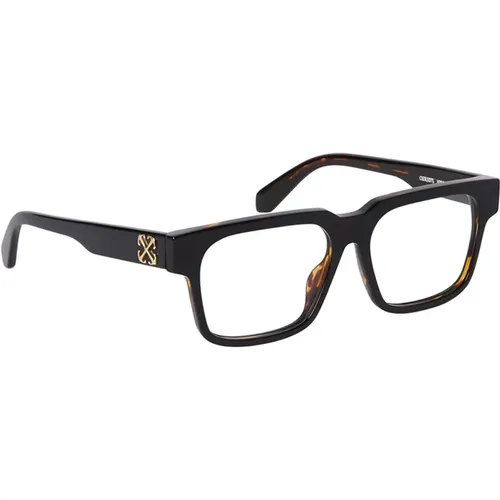 Stylish Glossy Eyeglasses , unisex, Sizes: 54 MM - Off White - Modalova