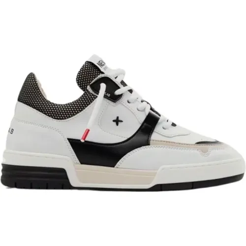 Weiße Schwarze Sneakers Nl12 , Herren, Größe: 41 EU - Newlab - Modalova