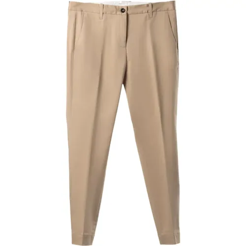 Luxus Baumwoll Stretch Chino Hose , Herren, Größe: M - Nine In The Morning - Modalova