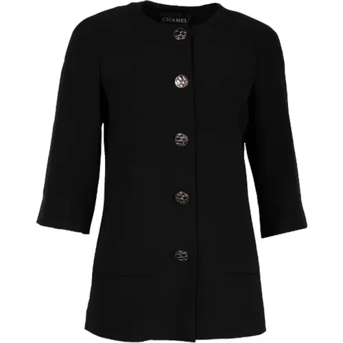 Pre-owned Silk outerwear , female, Sizes: XS - Chanel Vintage - Modalova