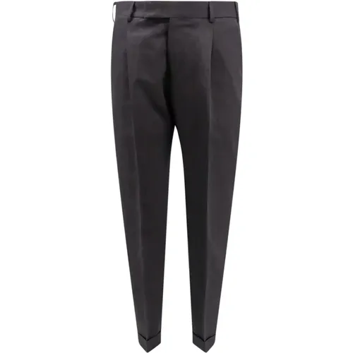 Button and Zip Closure Trousers , male, Sizes: L, S, 2XL, XL, 3XL - PT Torino - Modalova