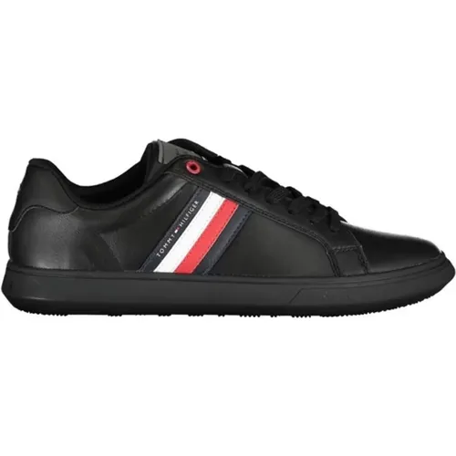 Lace-Up Contrast Logo Sneaker , male, Sizes: 6 UK, 11 UK, 10 UK, 9 UK, 8 UK - Tommy Hilfiger - Modalova