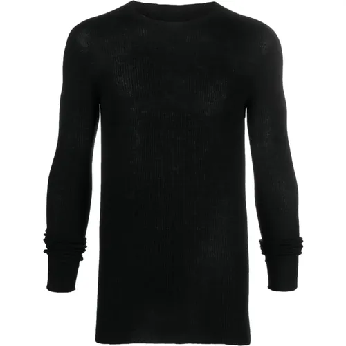 Round neck sweater , male, Sizes: L, S - Rick Owens - Modalova