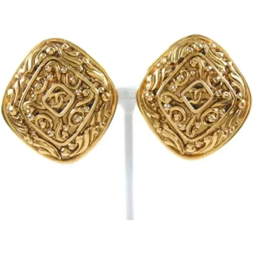 Pre-owned Metal earrings , female, Sizes: ONE SIZE - Chanel Vintage - Modalova