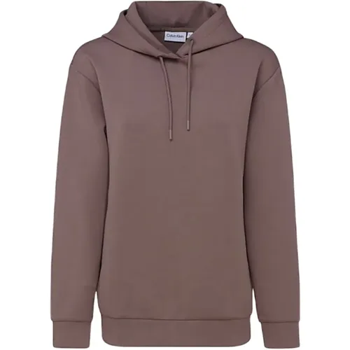 Minimal Logo Scuba Hoodie für Frauen , Damen, Größe: 2XS - Calvin Klein - Modalova