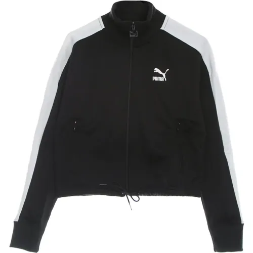 Schwarze Leichte Gekürzte Trainingsjacke , Damen, Größe: XS - Puma - Modalova