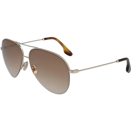 Goldene Damen-Sonnenbrille - Victoria Beckham - Modalova