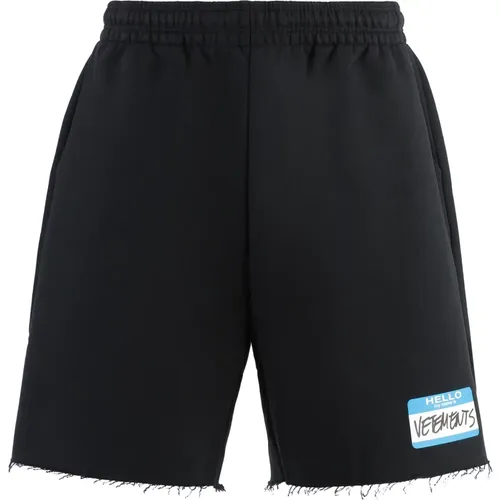 Bedruckte Baumwollshorts , Herren, Größe: L - Vetements - Modalova