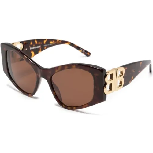 Bb0287S 002 Sunglasses , female, Sizes: 55 MM - Balenciaga - Modalova