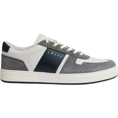 Graue Wildleder-Sneakers Aw24 , Herren, Größe: 40 1/2 EU - Hogan - Modalova